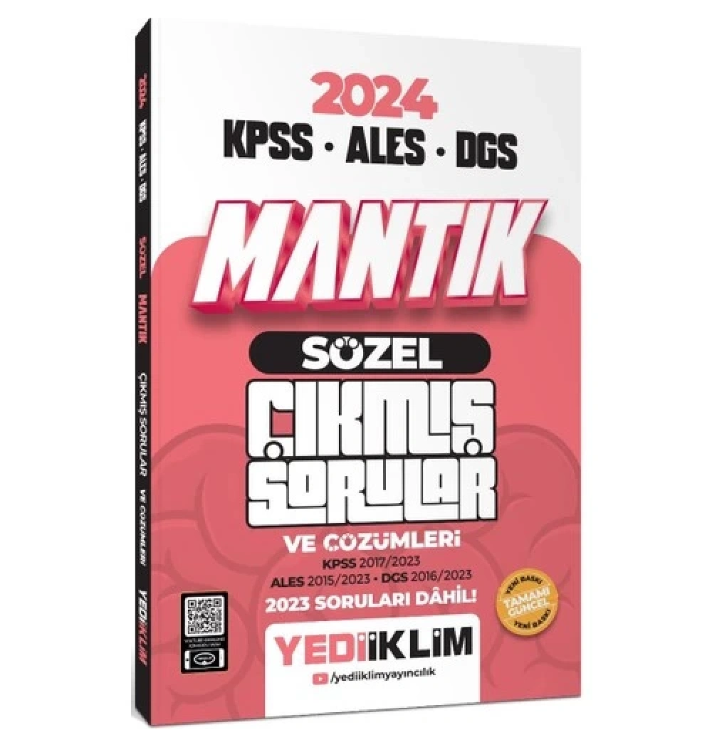 2024 Kpss Ales Dgs Mantık Sözel Çıkmış Sorular  Yediiklim