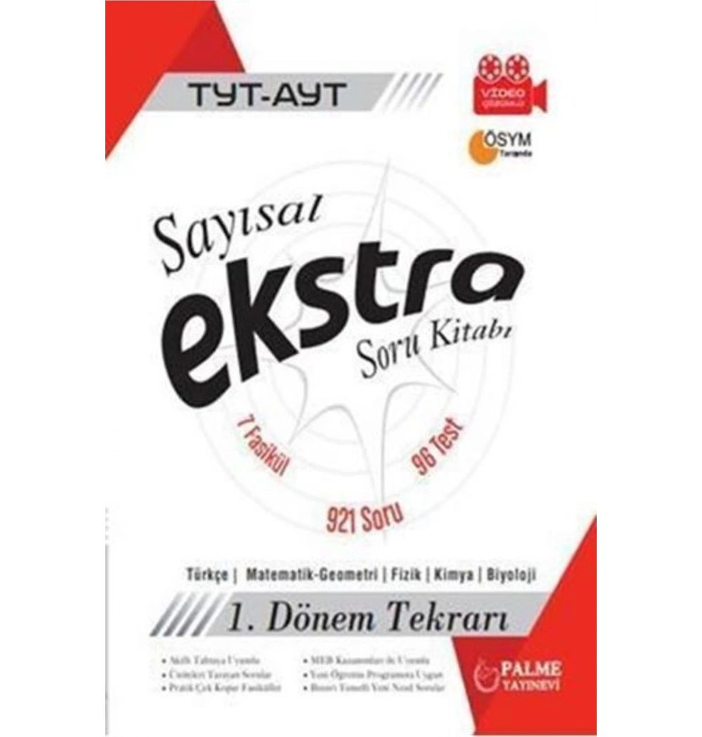 Palme Tyt Ayt Sayisal Ekstra Soru Bankası 1.Dönem Tekrari