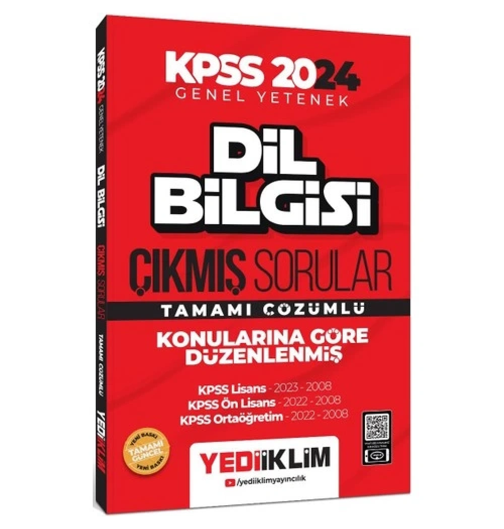 Kpss 2024 Gy Dilbilgisi Çıkmış Sorular  Yediiklim