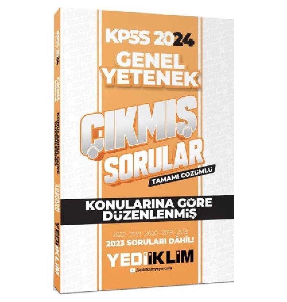 Kpss 2024 Gy 2018-2023 Çıkmış Çözümlü Sorular  Yediiklim