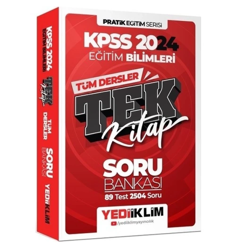 Kpss Eğitim Bilimleri Tüm Dersler Tek Kitap Soru Bankası  Yediiklim