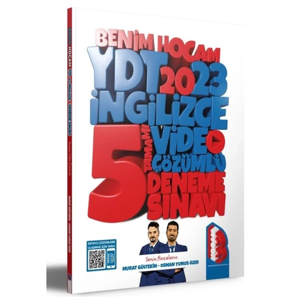 Ydt 2024 İngilizce Video Çözümlü 5 Deneme  Benim Hocam
