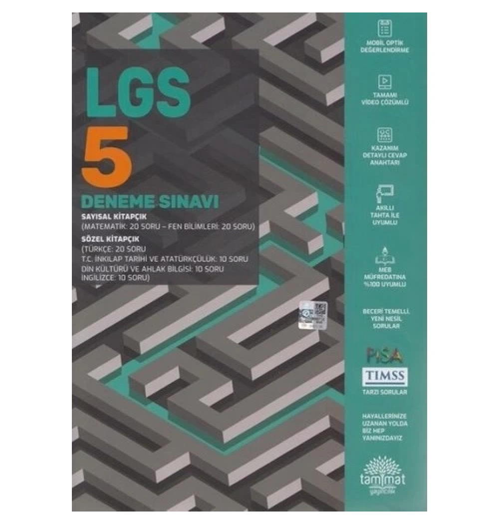 Tammat 8.Sınıf Lgs 5 Deneme Sınavı