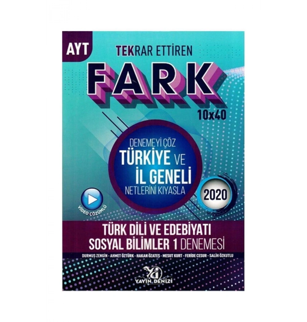 Ayt Türk Dili Edebiyatı 10X40 Fark Deneme Yayındenizi