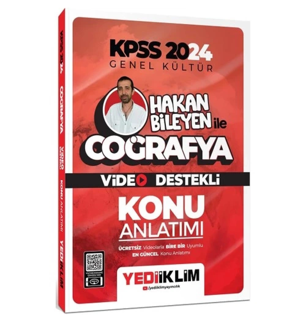 Kpss 2024 Gk Hakan Bileyen İle Coğrafya Video Destekli Konu Anlatımı  Yediiklim