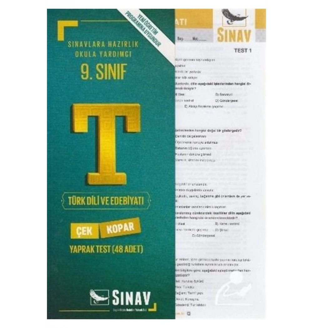 9.Sınıf Türk Dili Edebiyatı Yaprak Test   Sınav