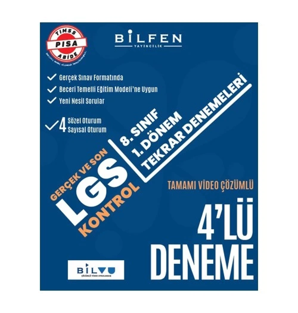 Bilfen 8.Sınıf Lgs 1.Dönem 4 Lü Deneme