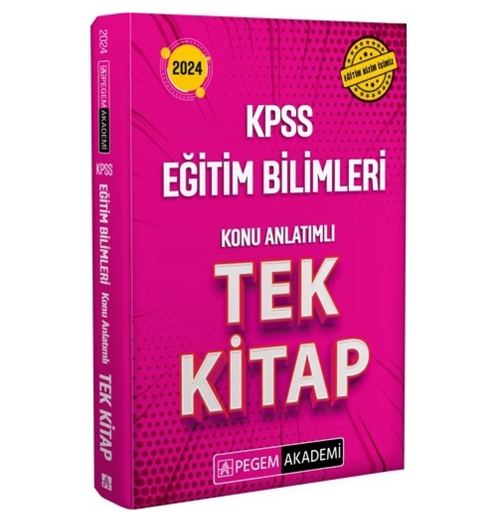 Pegem 2024 Kpss Eğitim Bilimleri Konu Anlatımlı Tek Kitap