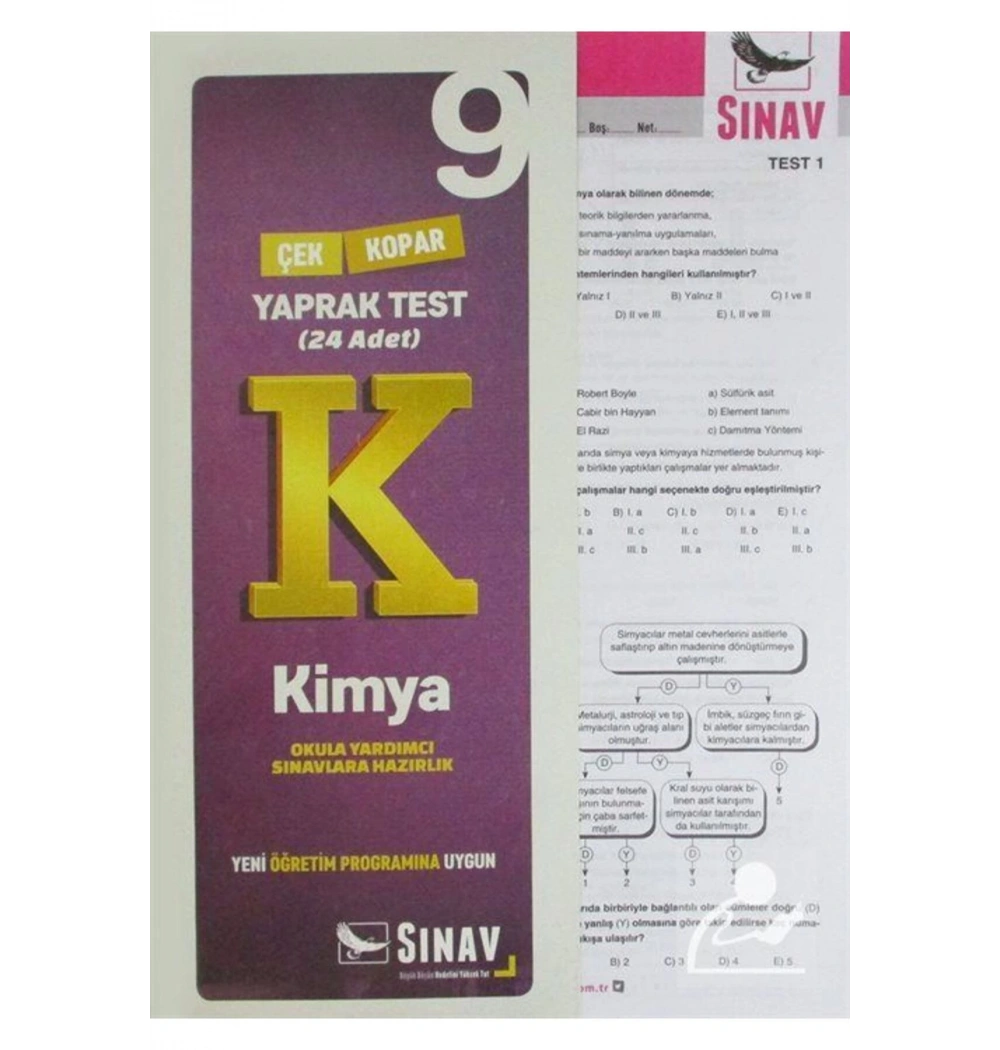 Sınav 9.Sınıf Kimya Yaprak Test