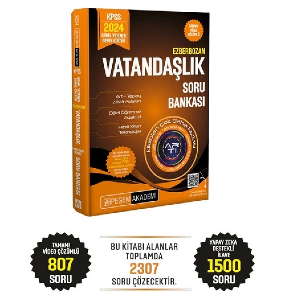 Pegem 2024 Kpss Gy Gk Vatandaşlık Soru Bankası