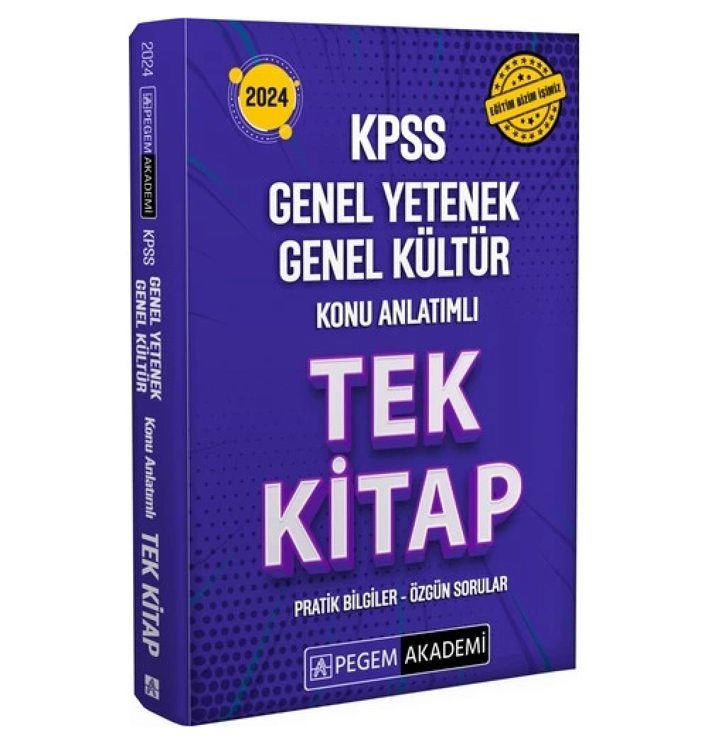 Pegem 2024 Kpss Gy Gk Konu Anlatımlı Tek Kitap