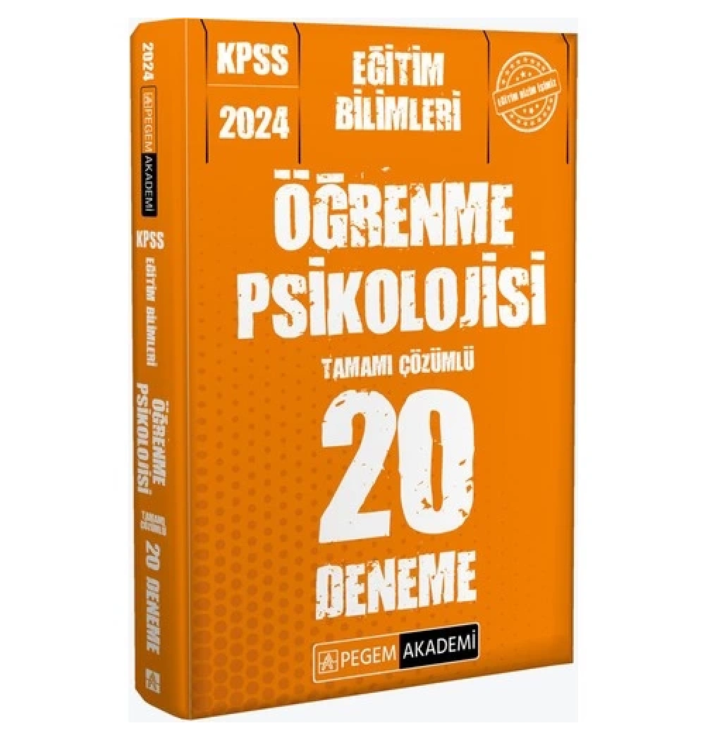 Pegem 2024 Kpss Eğitim Bilimleri Öğrenme Psikolojisi 20 Deneme