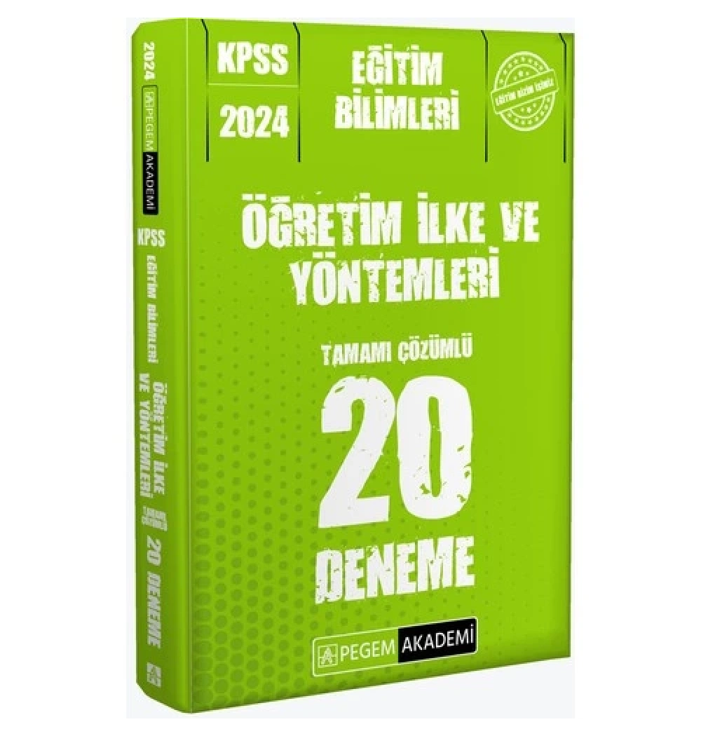 Pegem 2024 Kpss Öğretim İlke Yöntemleri 20 Deneme
