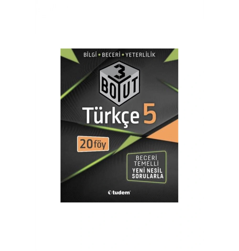 Tudem 5.Sınıf Türkçe 3 Boyut Soru Yeni Nesil Sorular