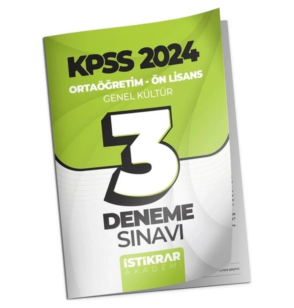 Kpss Ortaöğretim Gk 3 Deneme  İstikrar