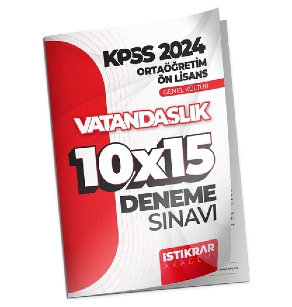 Kpss Ortaöğretim Vatandaşlık 10X15 Deneme  İstikrar