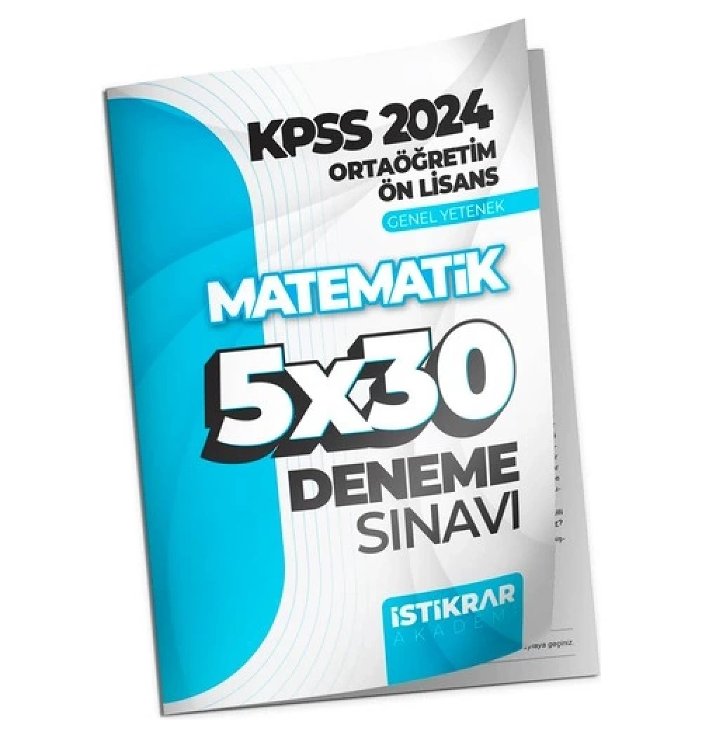 Kpss Ortaöğretim Matematik 5X30 Deneme  İstikrar