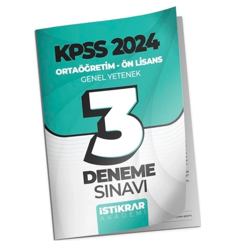 Kpss Ortaöğretim Gy 3 Deneme Sınavı  İstikrar
