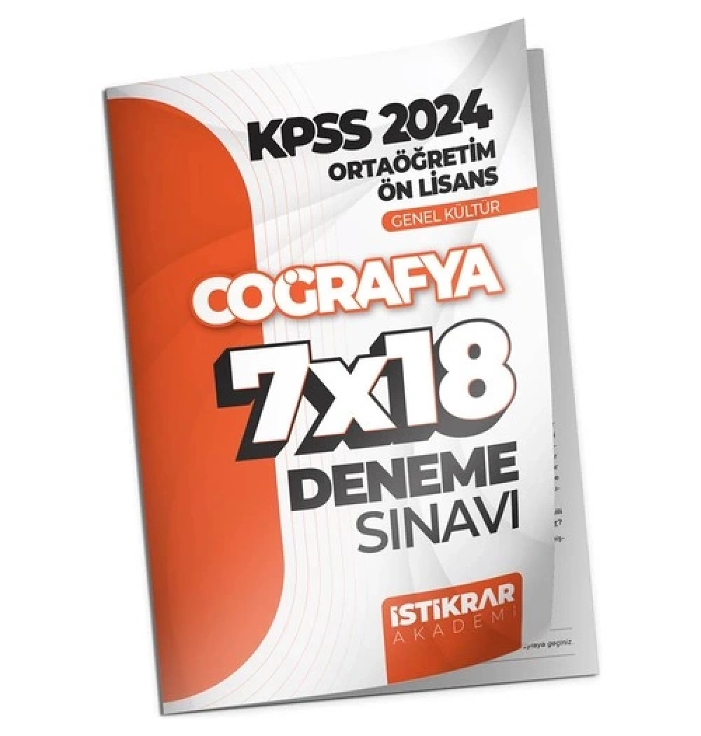 Kpss Ortaöğretim Coğrafya 7X18 Deneme  İstikrar