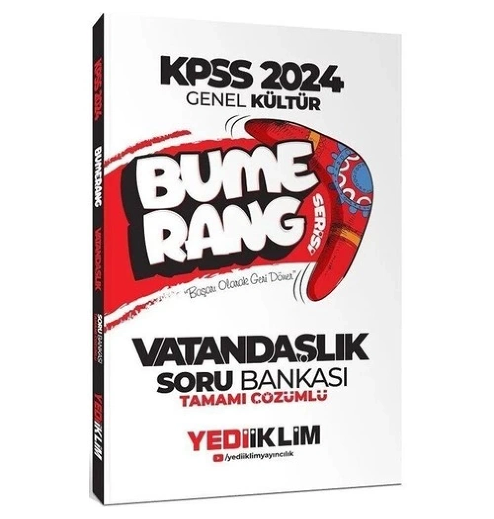 Kpss 2024 Gk Vatandaşlık Soru Bankası  Bumerang Yediiklim