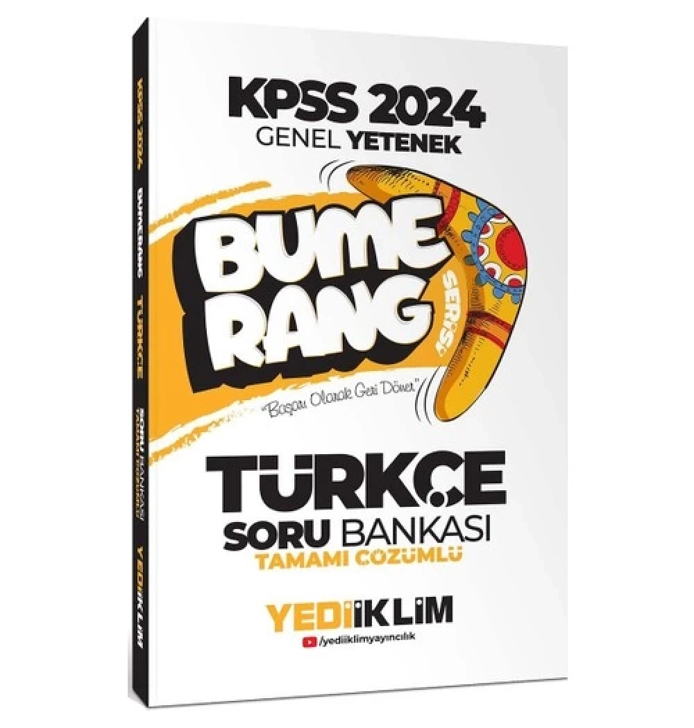 Kpss 2024 Gy Türkçe Soru Bankası Bumerang  Yediiklim