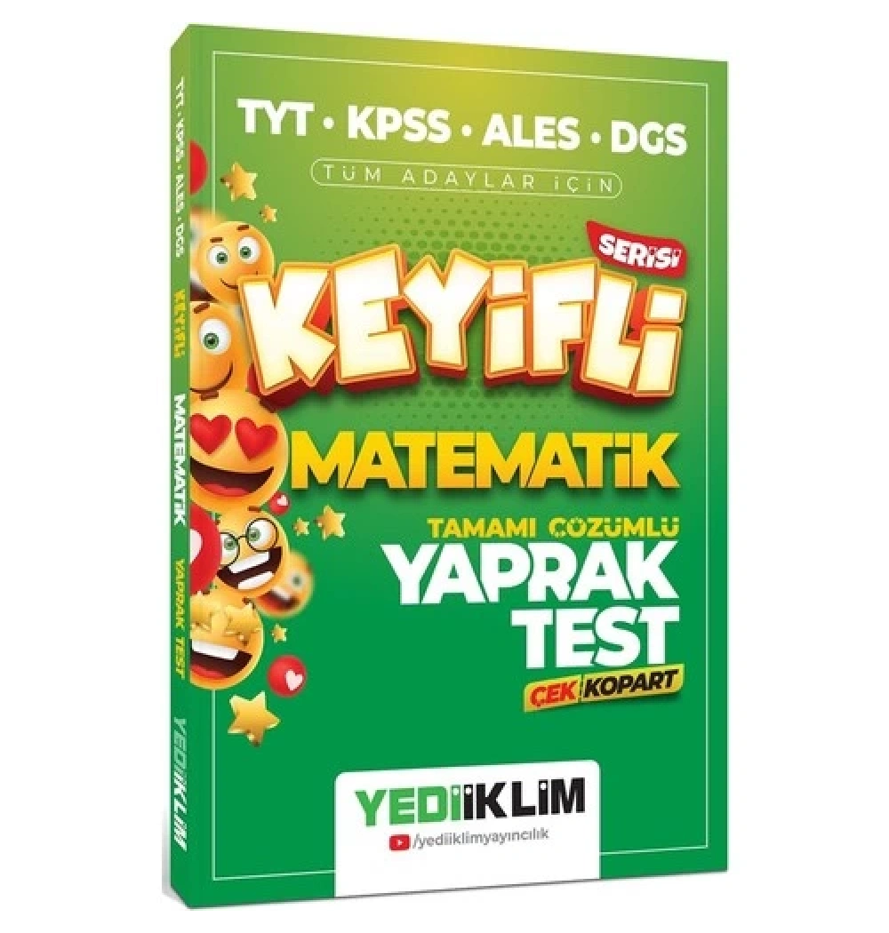 Tyt Kpss Ales Dgs Keyifli Matematik Yaprak Test  Yediiklim