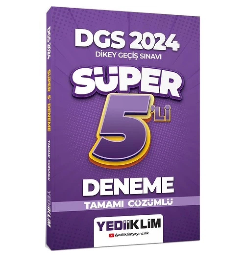 Dgs 2024 Süper 5 Deneme  Yediiklim