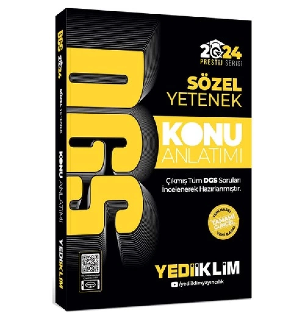 Dgs 2024 Sözel Konu Anlatım  Yediiklim