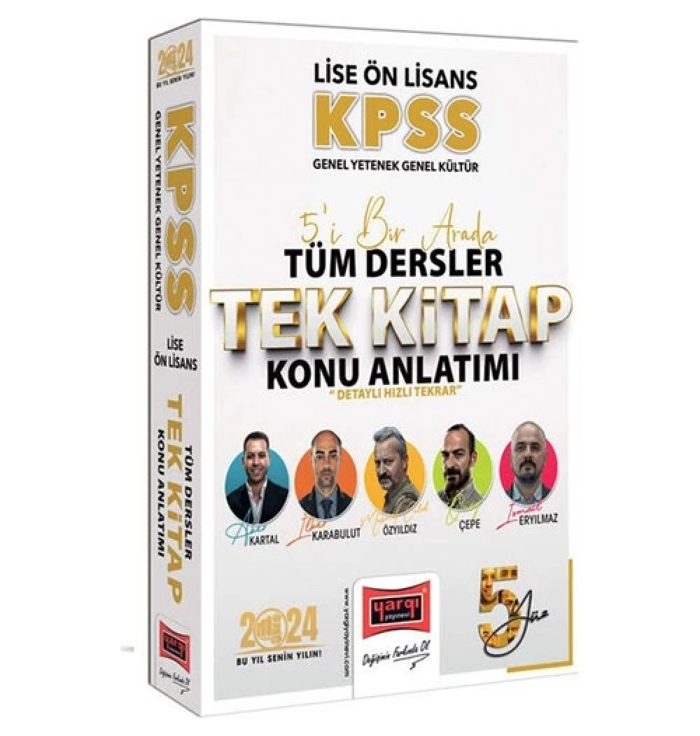 Yargı Kpss Lise Önlisans Gy Gk Tüm Dersler Konu Anlatım Tek Kitap