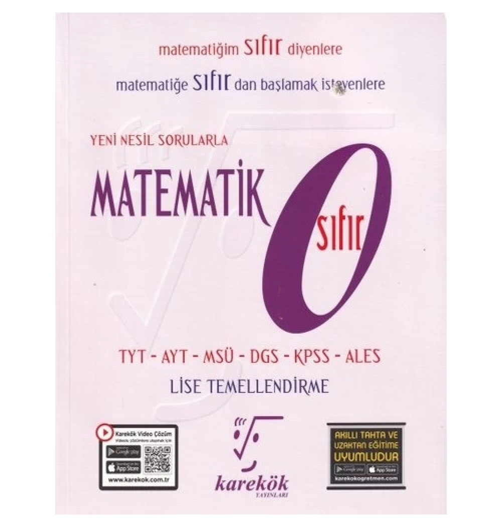 Karekök Tyt Ayt Msü Dgs Kpss Matematik 0 Sıfır