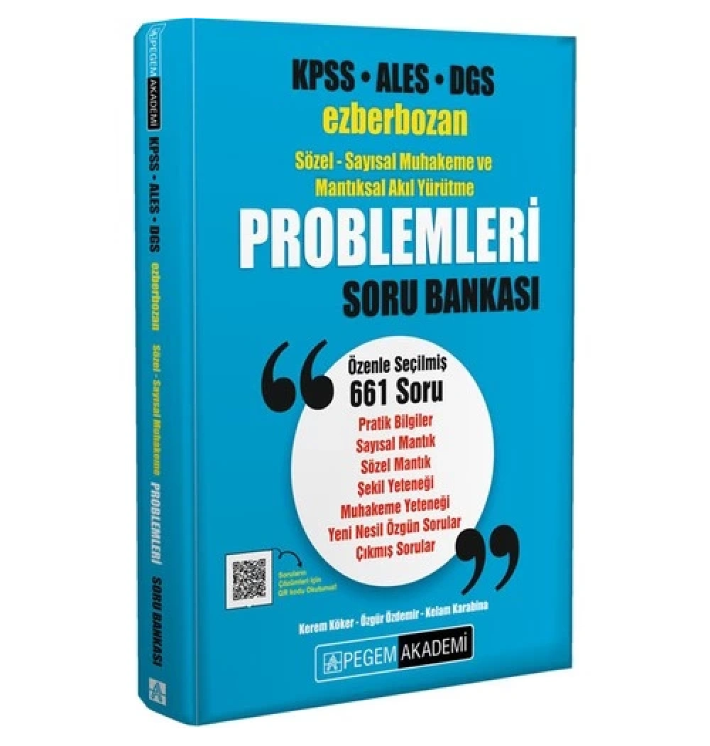 Pegem Ags Kpss Ales Dgs Ezberbozan Problemler Çözümlü Soru Bankası