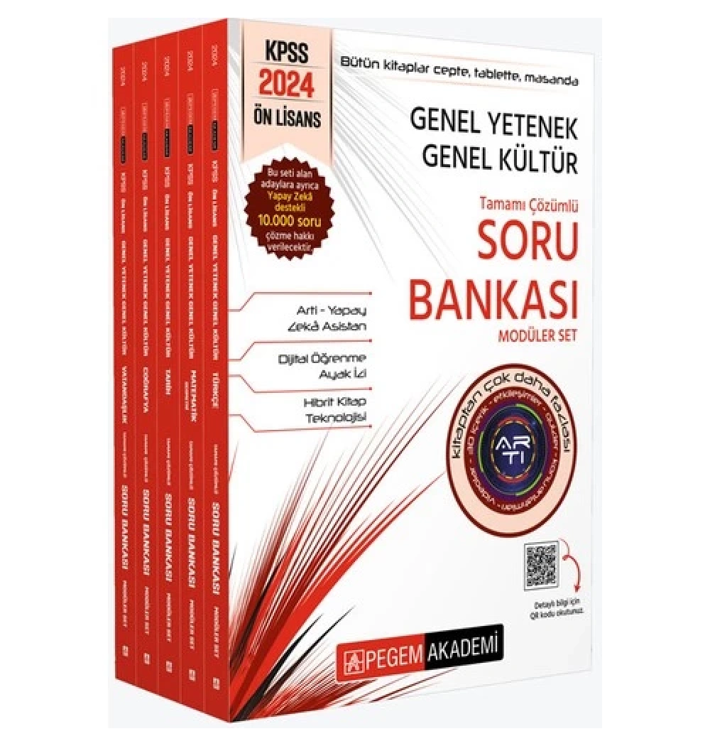 Pegem 2024 Kpss Gy Gk Önlisans Soru Bankası Modüler Set 5 Li