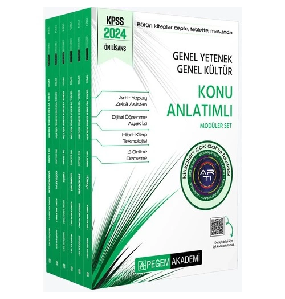 Pegem 2024 Kpss Gy Gk Önlisans Konu Anlatımlı Modüler Set 6 Lı