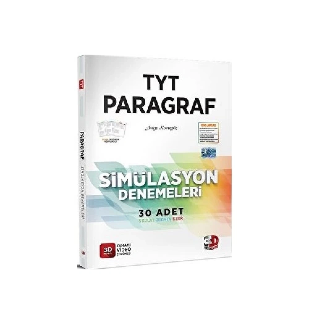 3D Tyt Paragraf 30 Simülasyon Denemeleri