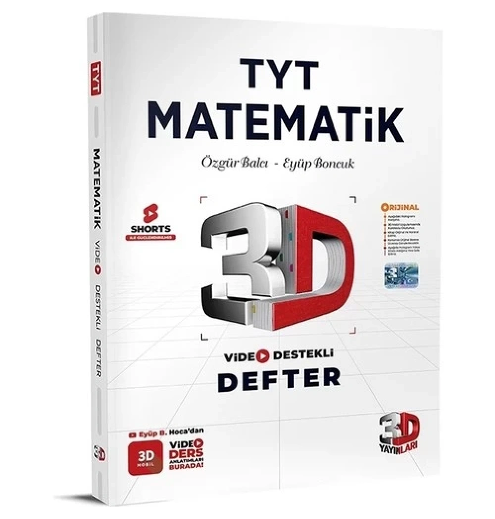 3D Tyt Matematik Video Destekli Defter 3D Yayınları