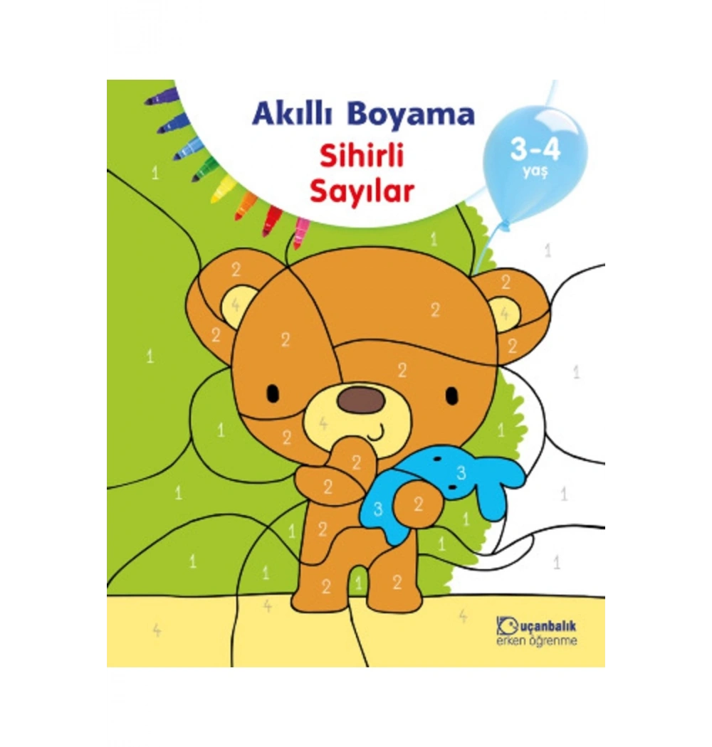 Akıllı Boyama Sihirli Sayılar 3-4 Yaş Uçanbalık