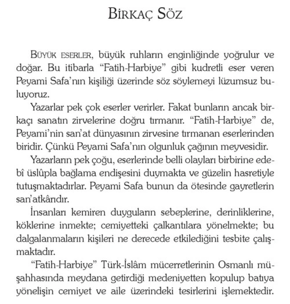 Fatih Harbiye - Peyami Safa - Ötüken