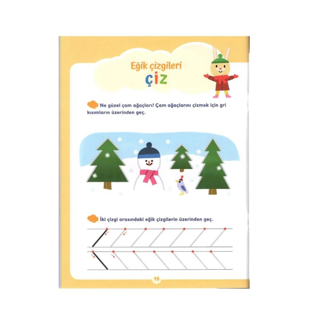 Çizerek Öğreniyorum İlk Çizgiler 3-4 Yaş Uçanbalık