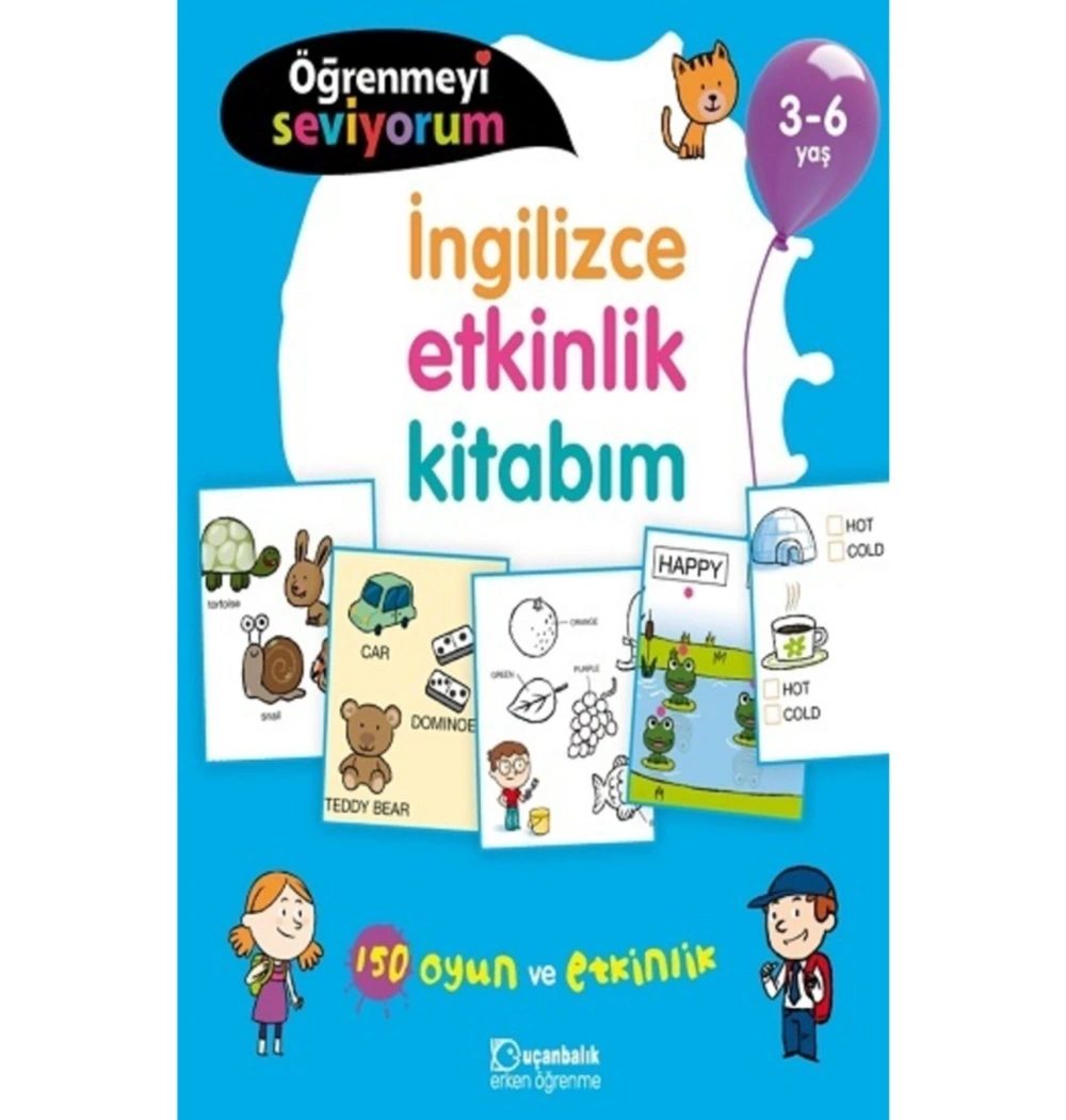 Öğrenmeyi Seviyorum İngilizce Etkinlik Kitabım 3-6 Yaş Uçanbalık
