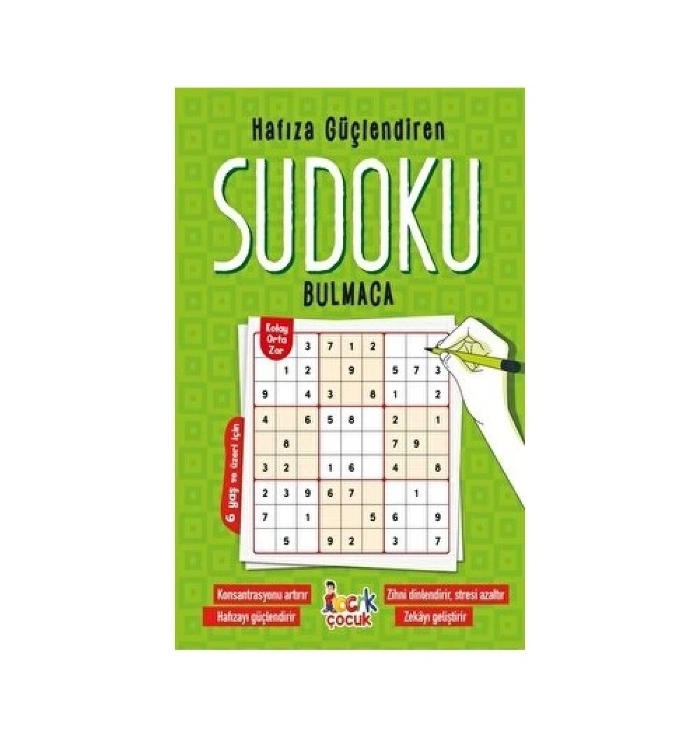 Hafıza Güçlendiren Sudoku Bulmaca  Bıcırık Çocuk