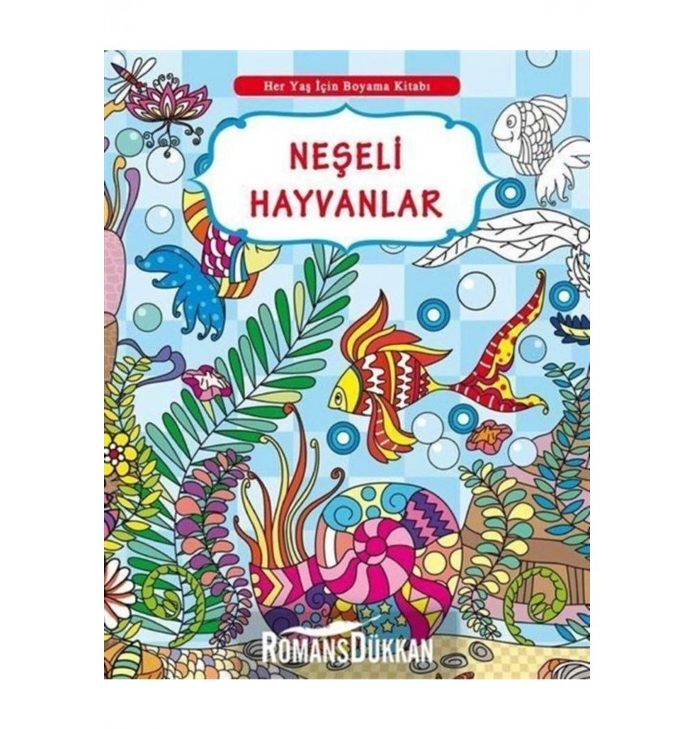 Her Yaş İçin Boyama Kitabı Neşeli Hayvanlar     Selimer