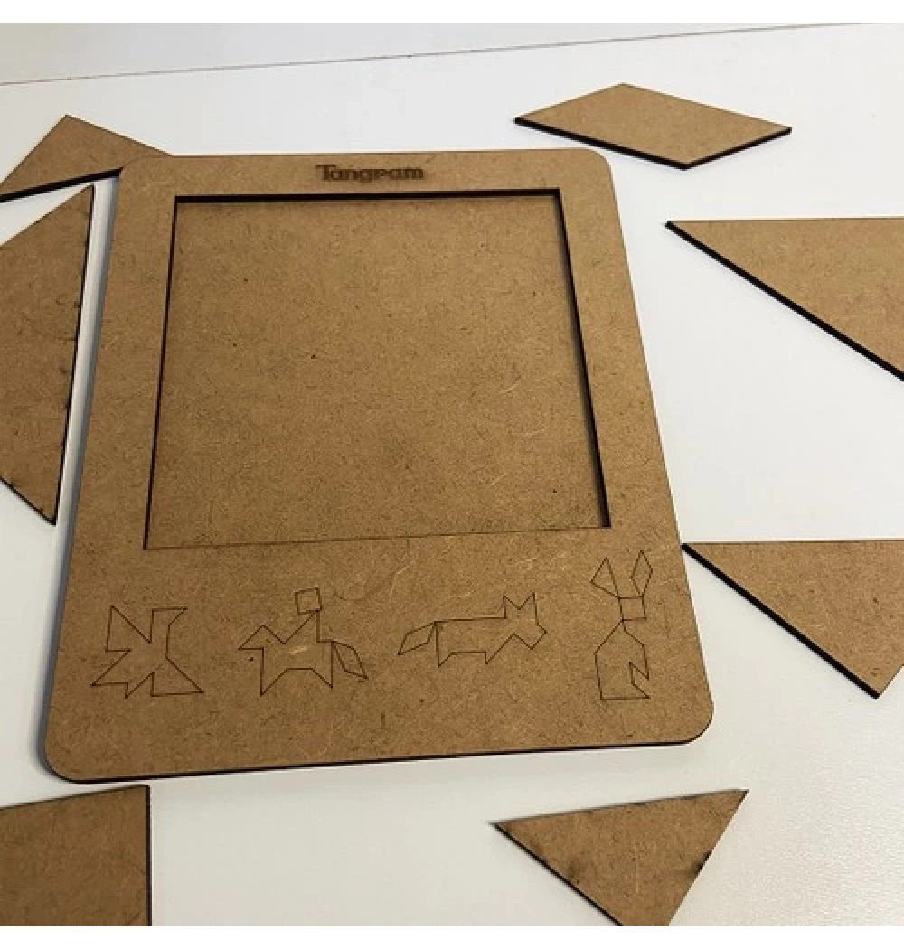 Tangram Eğitime Yardımcı Boyanabilir Zeka Oyuncağı 4+ Yaş Ve Üzeri Moonbeavers