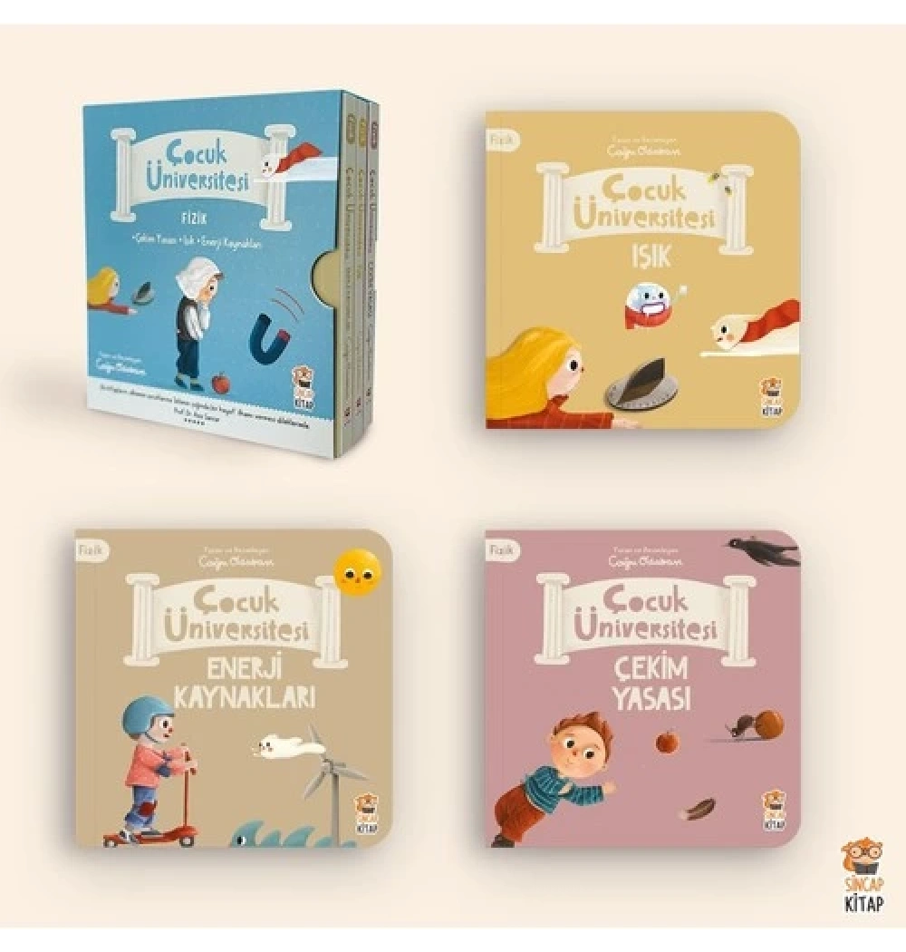 Çocuk Üniversitesi Fizik 3 Kitap Set  Sincap Kitap
