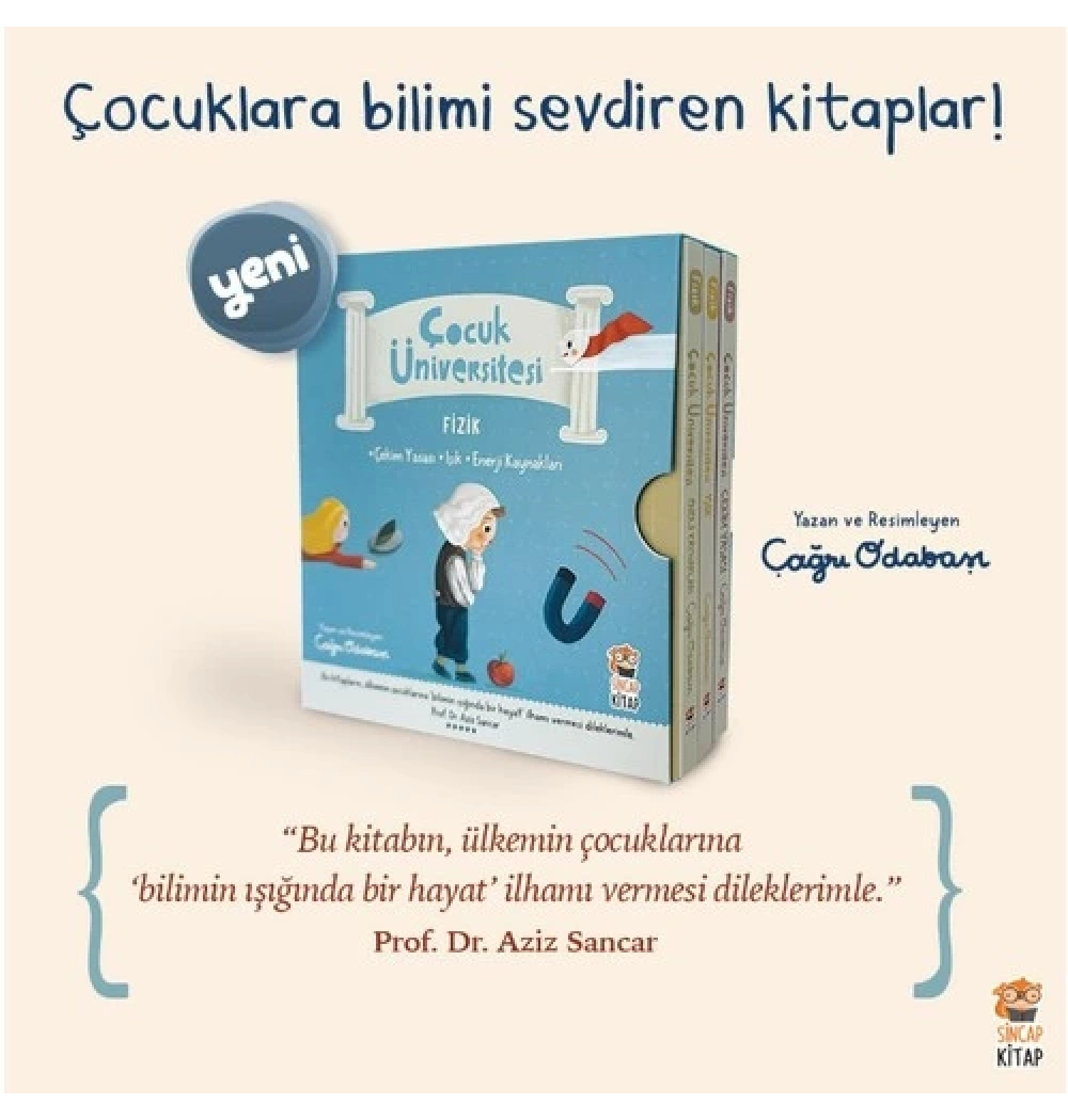 Çocuk Üniversitesi Fizik 3 Kitap Set  Sincap Kitap