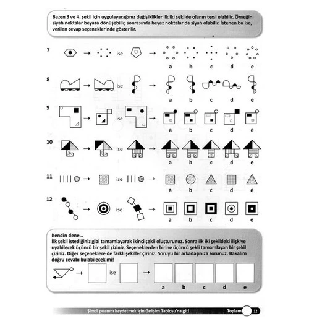 Dikkat Zeka 3.Kitap Hız Kazandırma 10-11 Yaş