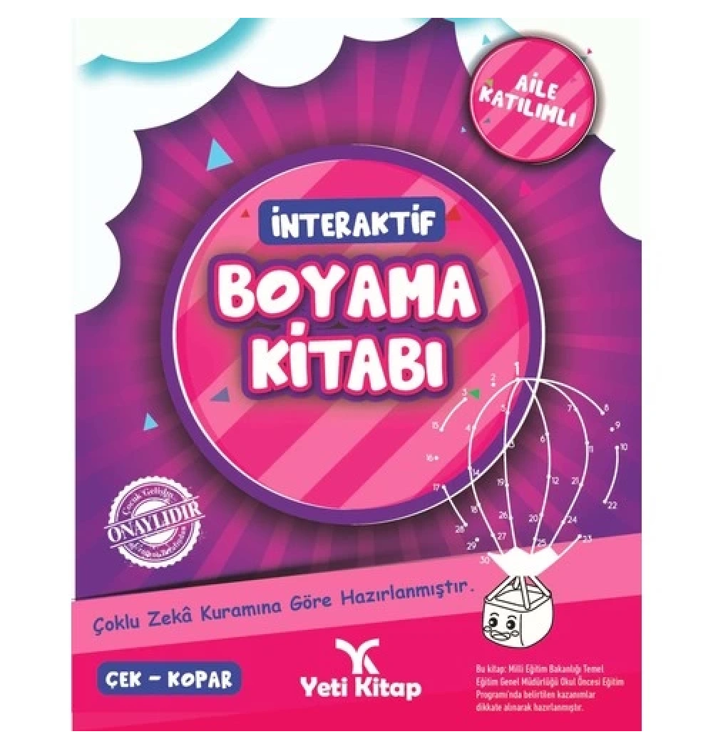 İnteraktif Boyama Kitabı  4+ Yaş      Yeti Kitap