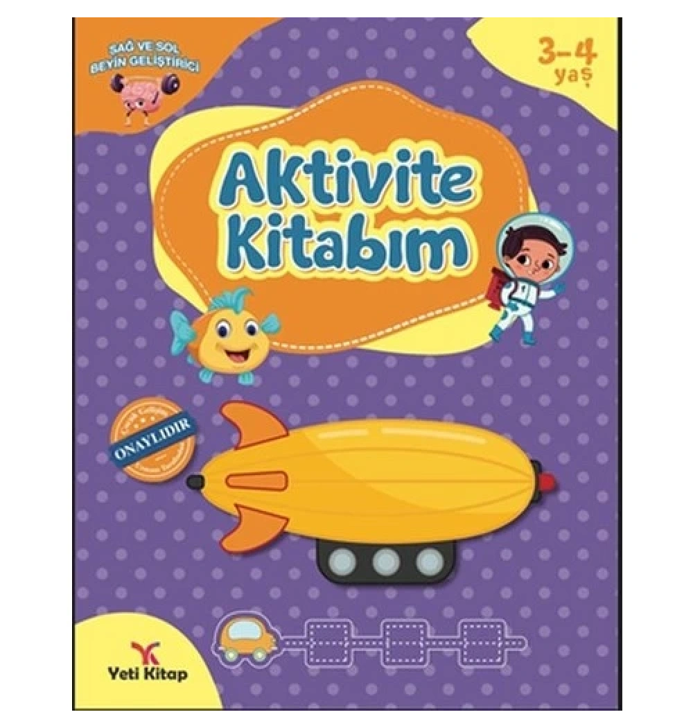Aktivite Kitabım 3-4 Yaş  Yeti Kitap