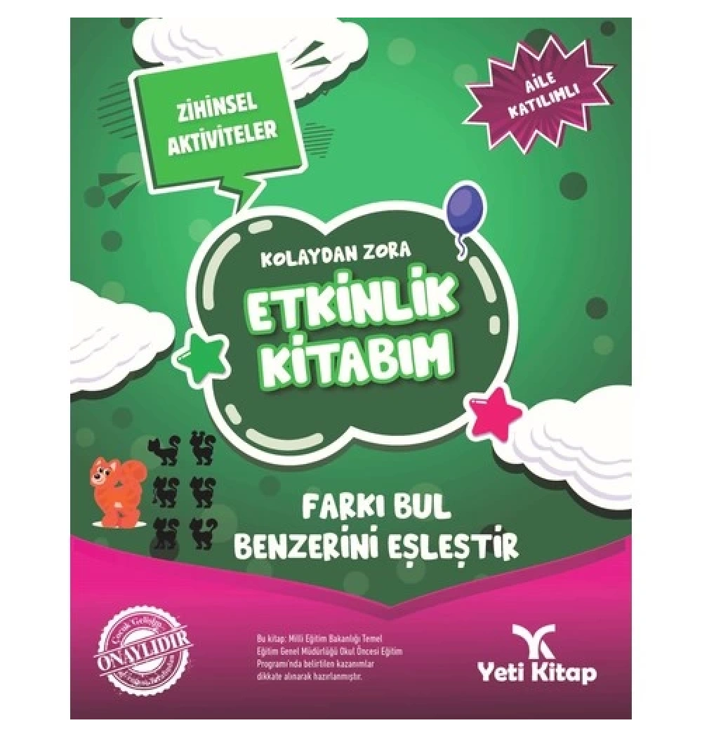 Kolaydan Zora Farkı Bul Benzerini Eşleştir Yeti Kitap