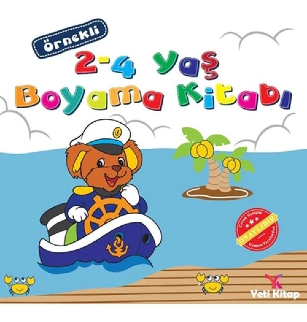 Örnekli 2-4 Yaş Boyama Kitabı  Yeti Kitap