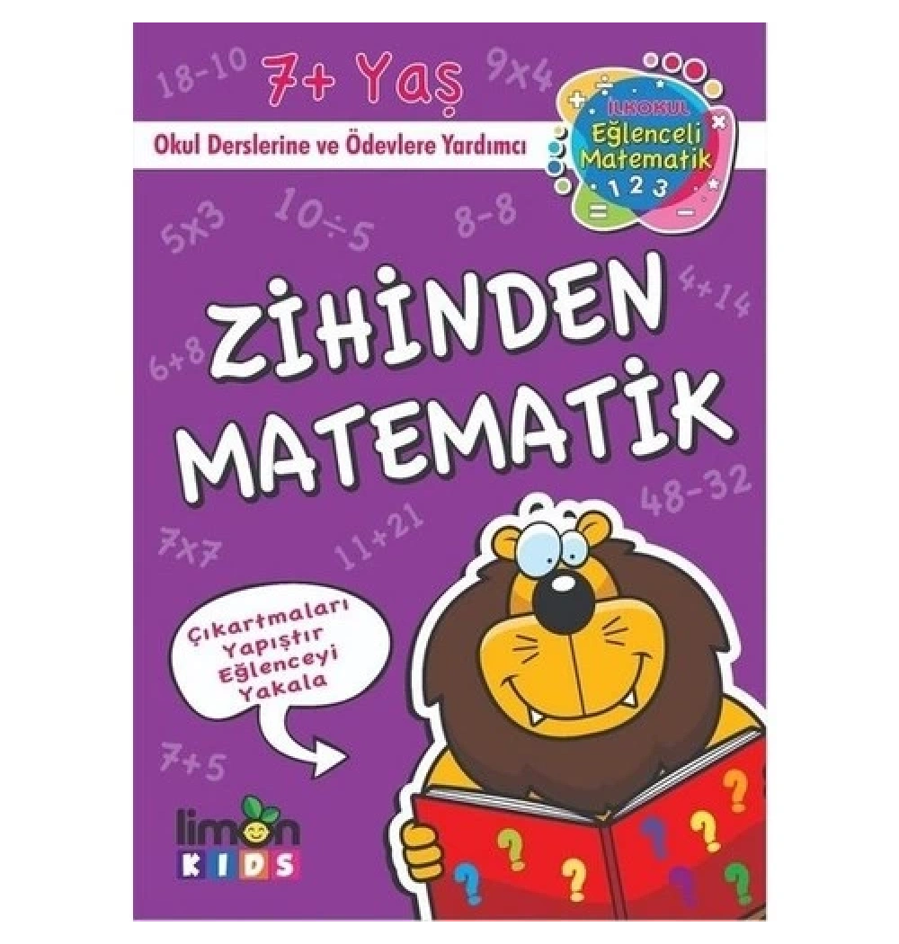 Zihinden Matematik 7+Yaş  Limon Kids